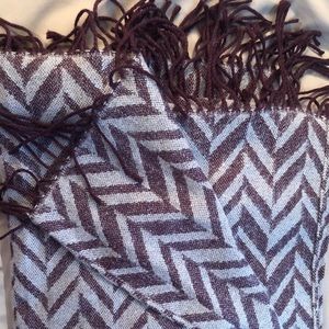 Purple patterned scarf